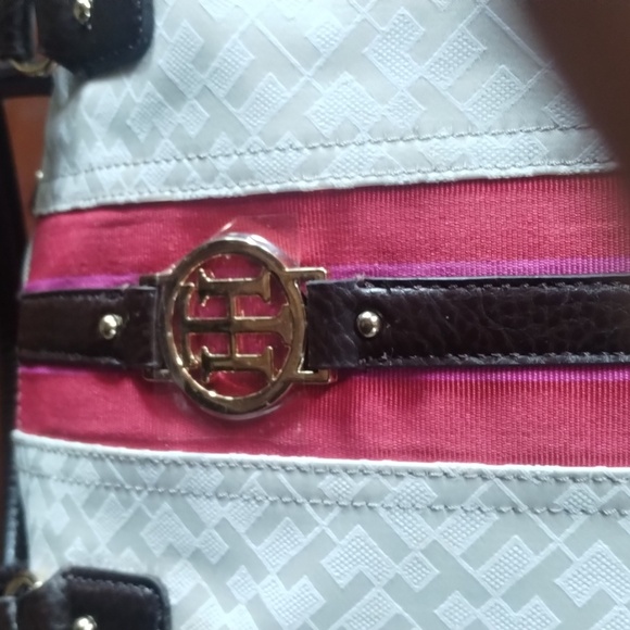 NWT Tommy Hilfiger SIGNATURE 2012 Bowler Bag a la Gucci's Original style - Picture 3 of 15